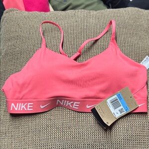 Nike Coral Pink Lightweight Sports Bralette